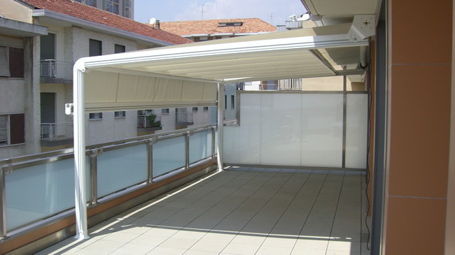 Tende da sole a capanno per attici, terrazzi, dehor, locali pubblici ... Tende da sole terrazzo