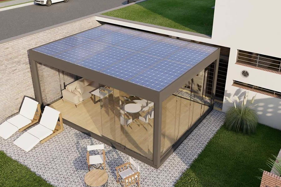 Pergotende fotovoltaiche