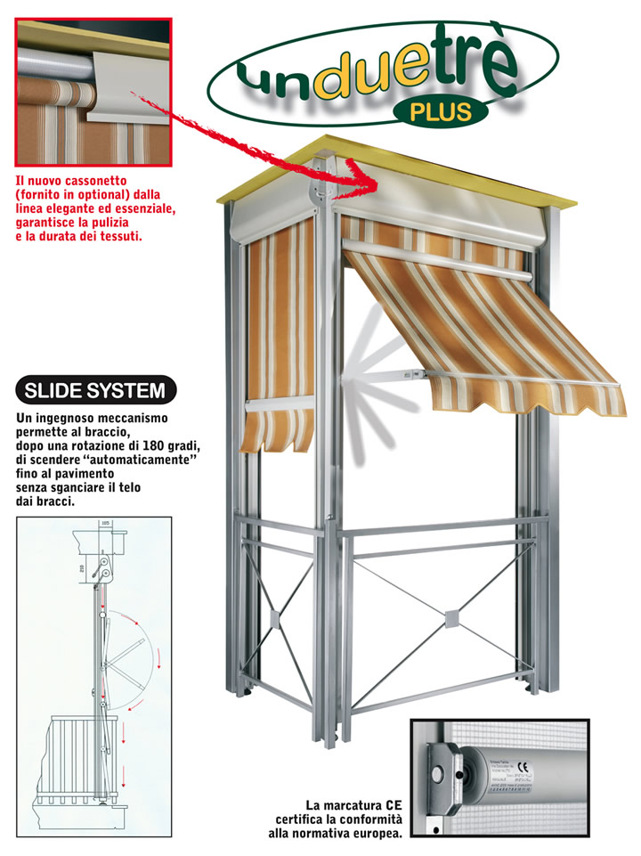 Depliant tenda veranda Grosso Tende